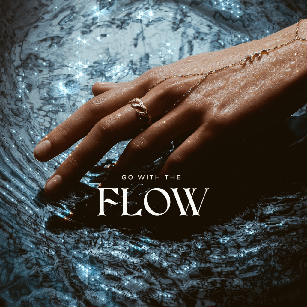 go with the flow, bijou personnalisé, bijou vague, bijou sur mesure, thea jewelry