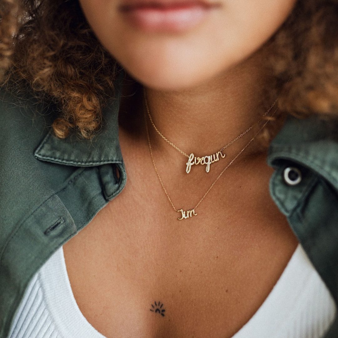 collier personnalisé, collier personnalisable, collier sur mesure, bijou sur mesure, thea jewelry
